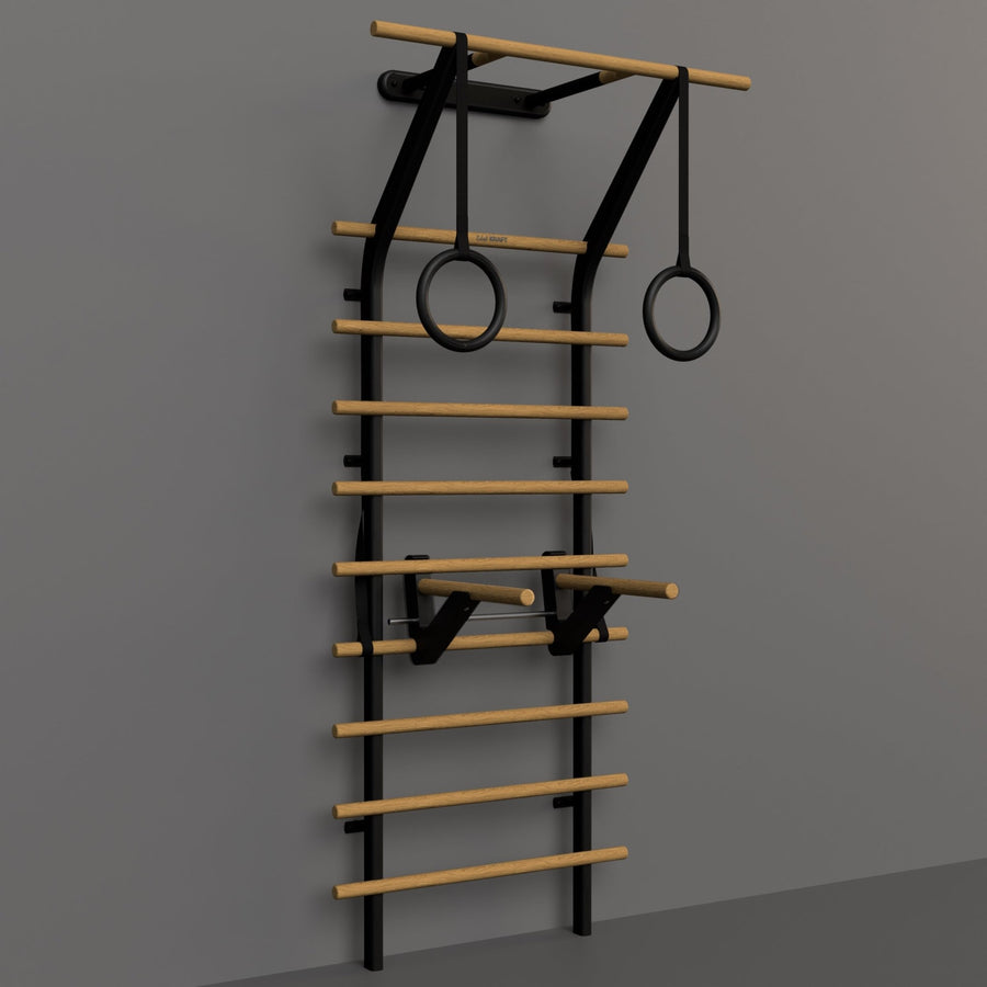 Premium Sprossenwand »Homegym Bundle« von EdelKRAFT in schwarz