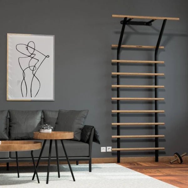 So stillvoll wirkt das Homegym-Bundle »Sprossenwand« von EdelKRAFT im Raum