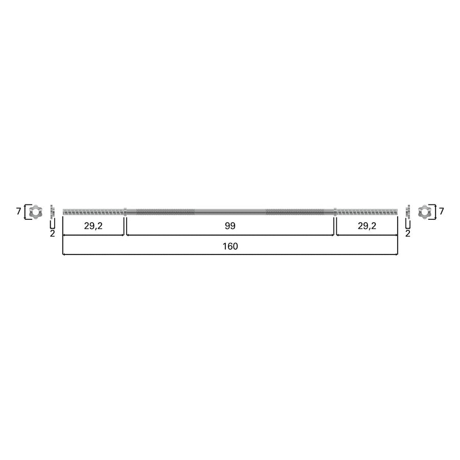 Langhantelstange 160cm - EdelKRAFT